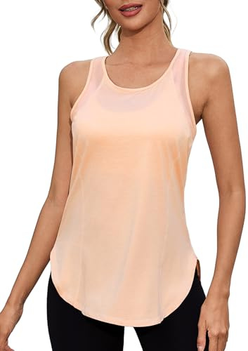 Gyabnw Sport Tank Tops für Damen Yoga Fitness Shirt Atmungsaktive Sport Tops