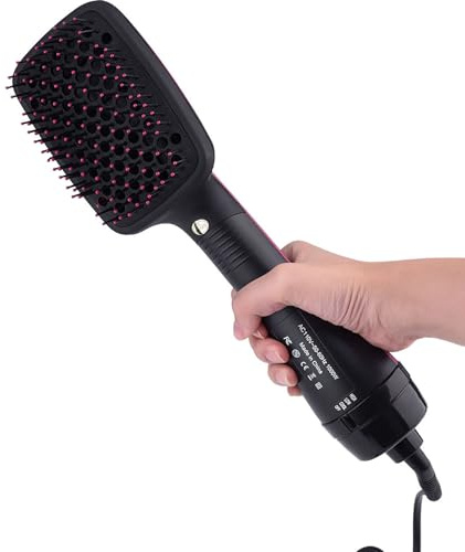 Blow Dryer Brush Straightener, Detangling Straightening Smoothing in One Step, Reduce Frizz More Shiny for Salon-Quality Smooth Straight Hair Dryer Brush