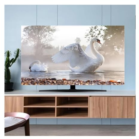 LOVSSU Copertine TV Copertura TV Panno Antipolvere 32-70 Pollici TV Curva da Tavolo da Appendere for Uso Domestico di Alta qualità Universale per TV Esterne(09,40-43inch 102x65cm)
