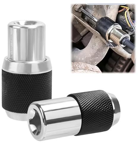 Ruaizel Lot de 2 douilles de tarauds réglables de 9,5 mm avec mâchoires réglables, ensemble de douilles filetées pour tarauds filetés, alésoirs, extracteurs de vis (2)