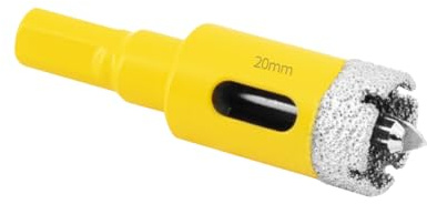 Aohhy Broca de Diamante 20mm con Piloto de Centrado, Profesional Sierra Coronas Perforadora de Diamante para Azulejos, Porcelana, Vidrio, Mármol y Cerámica