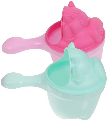 ibasenice Boys and Girls Shampoo Rinser Cup Set 2pcs Cartoon Waterfall Bath Rinse Cups for Baby Shower Supply for Toddler Bath Time