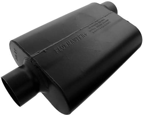 Flowmaster 943047 Super 44 Muffler - 3.00 Center IN / 3.00 Offset OUT - Aggressive Sound, Black