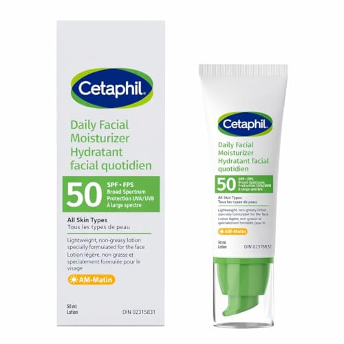 Cetaphil Tägliche Gesichtspflege mit Sonnenschutz LSF 50+, 48 ml