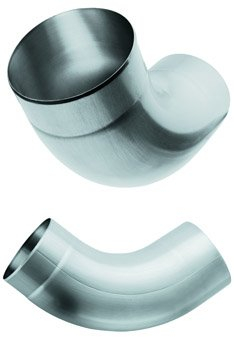 Ablaufrohr-Bogen verzinkt 100 mm, 72 Grad
