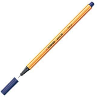 Feinschreiber STABILO point 88®, Strichstärke 0,4mm, nachtblau, 3 Stück