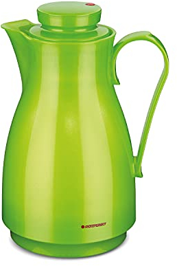 ROTPUNKT Thermo-Kanne 828 Karla 1,8 l I hochwertig I langlebig BPA Frei- Schadstoffrei I Isolierflasche I Thermotrinkflasche I Isolierkanne gespiegelt I Glaseinsatz (shiny pear)