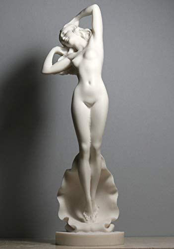 Göttin Aphrodite Venus Anadyomene Akt weibliche erotische Statue Skulptur 32 cm