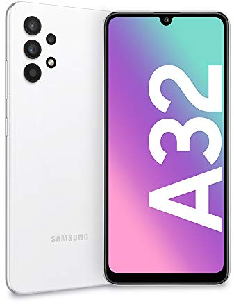 Samsung Galaxy A32 4G Smartphone Android Senza SIM 6.4 Pollici, Display Infinity-U FHD+, 4 Fotocamere Posteriori, 4GB RAM e 128GB, Batteria 5.000 mAh, Awesome White (Bianca) [Versione Italiana]
