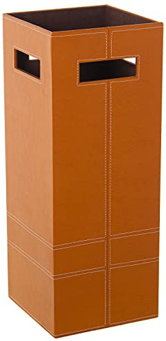 DRW Paragüero de Polipiel en Marrón Claro 21x21x55cm