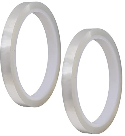 DBOO 2 Rolls 108 ft Heat Tape 10mm High Resistant Temperature Tape Clear Transfer Heat Press Tape High Temp Tape Thermal Tape Masking Tape for Electronics Printing Circuit Board DIY Crafts