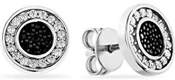 JETTE JETTE Damen-Ohrstecker 925er Silber 34 Zirkonia