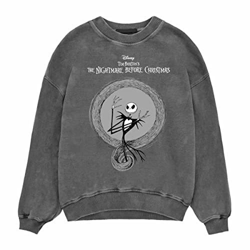 Nightmare before Christmas - Sweatshirt für Herren/Damen Unisex (L) (Schwarz)
