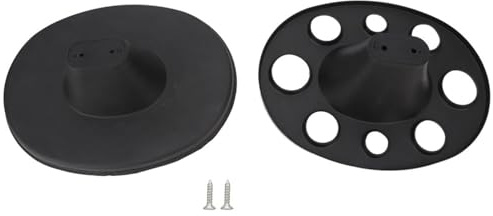 Soporte para Cepillos de Pelo, Soporte Redondo de Plástico para Peines, Estante de Exhibición, Soporte para Cepillos de Peinado para Peluquería, Color Negro