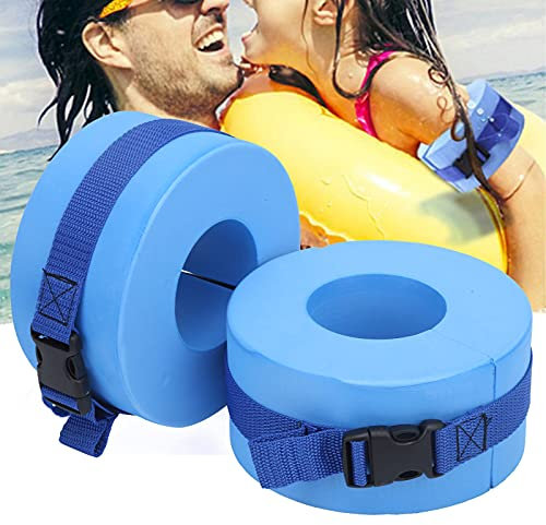 Alvinlite Schwimmmanschetten aus Schaumstoff, Übungsmanschetten, Schwimmgewichte Für Wassergymnastik, Ringarmgürtel, Fitness-Übungsset Für Schwimmfitnesstraining Mit Schnellverschluss, 2er-Pack
