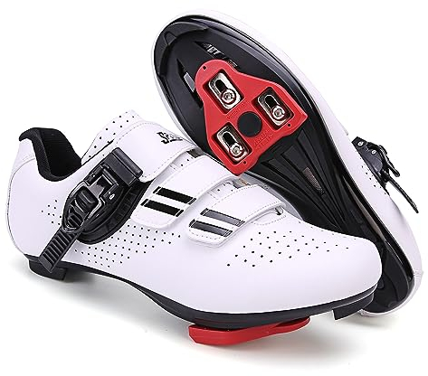 PENXZT Fahrradschuhe Herren Damen Rennradschuhe Schuhe Kompatibel mit Peloton SPD ARC Look Delta Cleats Radsport Fahrradschuhe,B,42 EU
