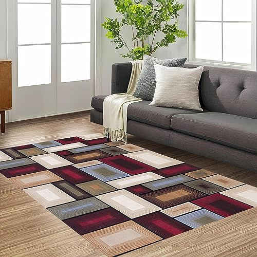 NINGBAI Teppich In-Outdoor Wetterfest 70 x 460 cm Innen Flurläufer, Küche Bodenmatte, Handwebteppich Läufer, Modern rutschfest Waschbar Dauerhaft für Küche, Flur, Eingangsbereich, A