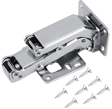 1 Satz Scharnier Hochfester Kohlenstoffstahl Möbelschranktüren Hydraulisches Scharnier Weiches und langsames Schließen Dicke Türverkleidungen Hardware-Scharniere
