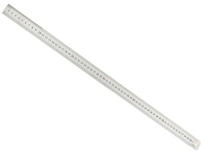 Kozelo Edelstahl Lineal 60cm Metrisch 0,9 mm Dicke Metall Lineal | Für Präzises Messen, Mit Aufhängeloch