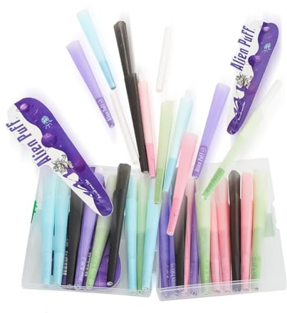 pre-rolled cones, vor rollen kegel kingsizeslim mit verpackung rohr und spitze Alien-Puff cones, vorgerolltes Papier, 110mm Kingsizeslim Zigarettenpapier, color cones, 30 packs -5 color