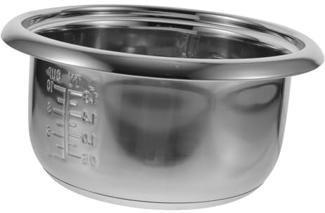 WEKADRIN Reemplazo De Olla Arrocera Interno De Acero Inoxidable 304 De 4l, Olla De Cocción Interior Multiusos para Hogar, Hotel y Cocina, Pieza Única