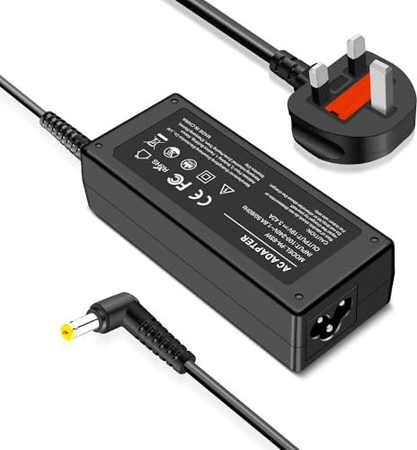 65W Ladekabel für Acer Aspire 3 5 E1 E3 E5 V3 V5 V7 E14 E15 ES1 A314 A315 A317 A514 5250 5253 5336 5349 5517 5532 5733 5742 5750 7560 Laptop Netzteil Ladegerät 5,5 x 1,7 mm