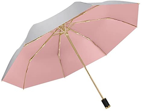 ZUOZUIYQ Vsulzvnu Regenschirm Doppelschicht Regenschirm Silber Anti-Regenschirm Handbuch Tri-Fach großer Regensonnen Parasol