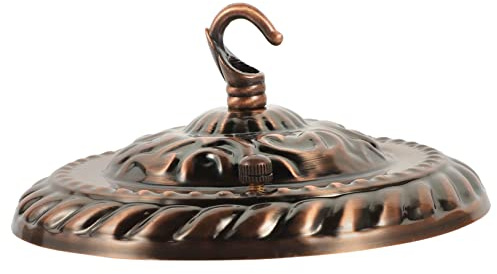 BAZEITFLOW Piastra Per Plafoniera in Ferro Retrò Staffa Montaggio Per Lampadari a Baldacchino Kit Parti Per Lampade a Sospensione Facile Installazione Senza Attrezzi Copertura Per Luci a Baldacchino