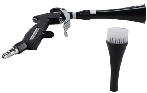 Enwye Équipement de Nettoyage d'air comprimé Haute Pression - Outil de soufflage à Sec comprimé avec Brosse pour Le dépoussiérage de l'intérieur de la Voiture