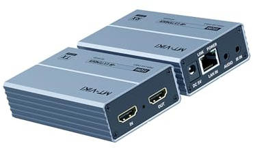 Metal HDTV over Extender 1080p 60Hz IR ripetitori 150m trasmissione con uscita sonora e supporto Loopout Metal HDTV Networking Extender