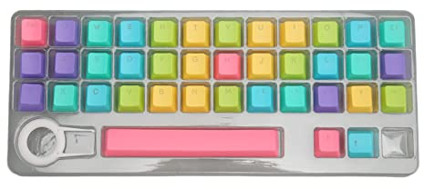 39 Tasten mechanische Tastenkappe, PBT mechanische Tastatur-Tastenkappen, Bunte Hintergrundbeleuchtung, DIY-Tastenkappen mit Tastenkappen-Abzieher, langlebige Tastenkappen aus