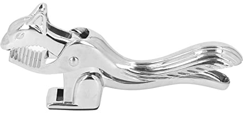 Alomejor Clamp/Holder Schiaccianoci Durevole in Lega di Zinco a Forma di Scoiattolo Apri Noce per Castagne Noci Pecan, Portatile Leggero per Campeggio Picnic All'aperto