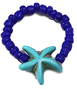 Bbajszx Perlenring, Reisperlenringe, niedliche handgefertigte Strandringe, Perlenknöchelring, bunter Schmuck für Frauen, Geschenkperle