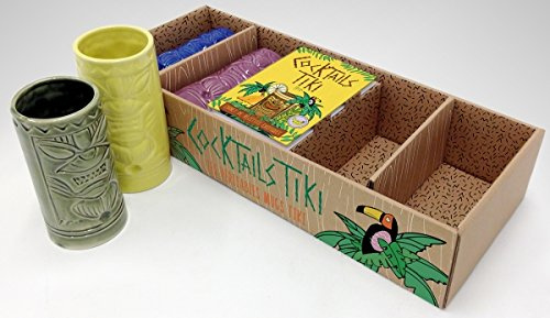 Coffret Cocktails Tiki: Avec 4 verres Tiki colorés