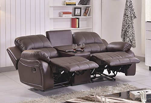 Mapo Möbel Ledersofa Kinosofa Fernsehsofa 5129-Cup-2-377