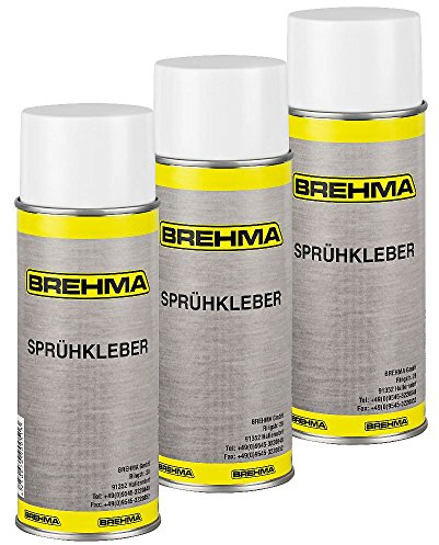 3x Brehma Sprühkleber extra Stark Kontaktkleber 400ml