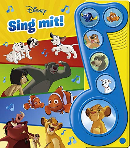 Disney - Sing mit! - Liederbuch mit Sound -Pappbilderbuch mit 6 Melodien für Kinder ab 3 Jahren: .