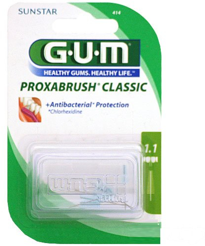 GUM Proxabrush Classic Interdentalbürsten grün Tanne 1,1 mm 8 Stück