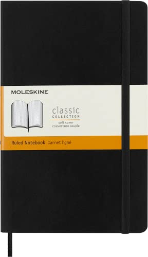Moleskine Notizbuch, S07162 Large, A5, Liniert, Soft Cover, Schwarz