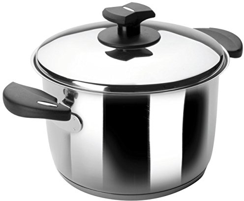 LACOR 88128 - Olla con Tapa Nova Ladycor 28cm Acero Inoxidable - Cocina | En acero inoxidable, para cocidos y grandes cantidades; ideal para cocina profesional y uso diario en casa, para el día a día