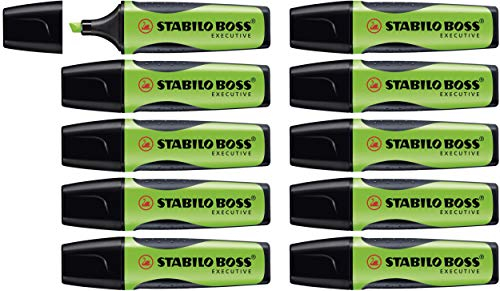 Premium-Textmarker - STABILO BOSS EXECUTIVE - 10er Pack - grün