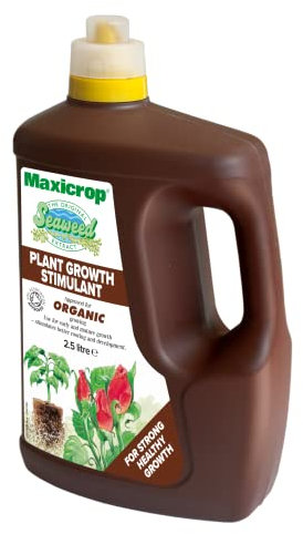 Maxicrop All Purpose Plant Growth Stimulant, 2.5L - Natural Seaweed Based Liquid Biostimulant - Multivitamin Boost for All Garden Plants - Strong Roots - Healthy Growth - Builds Resilient Crops