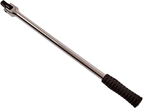 Amtech - 18” x 1/2” Breaker Bar, Corrosion-Resistant Chrome Vanadium, Ideal for Loosening or Tightening Bolts and General DIY Projects, Comfortable Rubber Handle for Reduced Hand Fatigue