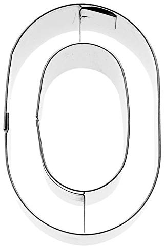 Birkmann, Ausstechform Buchstabe O, Grau, 6 cm, Edelstahl