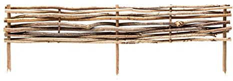 BooGardi Bordures de parterres en Bois - 3 Tailles (20 x 120 cm - 1 pièce) - Clôture pour Bordure de Parterre ou délimitation de Chemin