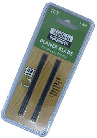 Wadkin Bursgreen 82mm TCT Planer Blades (pair) - Suitable replacement for Makita, Black & Decker, Draper, Hitachi, Nutool, Ryobi., DeWalt