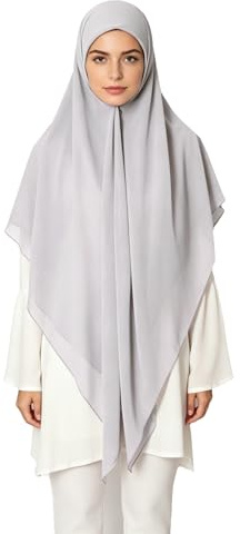 Lina & Lily Premium Chiffon Damen Muslim Hijab Kopftuch Schal Quadrat 145 x 145cm
