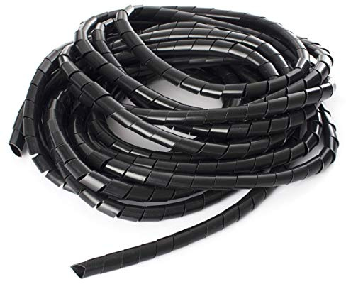 Kabelspirale 10m Kabelschlauch Durchmesser 10mm Schwarz