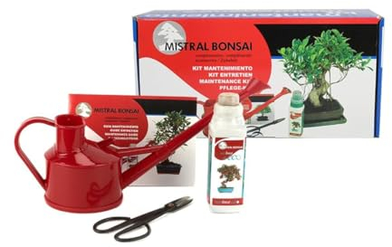 PLANETA HUERTO | Kit de Mantenimiento para Bonsáis - Con Tijera, Regadera, Abono Nutribonsai y Guía de Cuidados