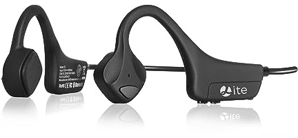 YouthWhisper Bone Conduction Headphones Bluetooth, Wireless Open-Ear Headset with Microphones,Titanium Lightweight Sweat Resistant, Answer Phone Call Sports Earphones for Running Hiking Bicycling